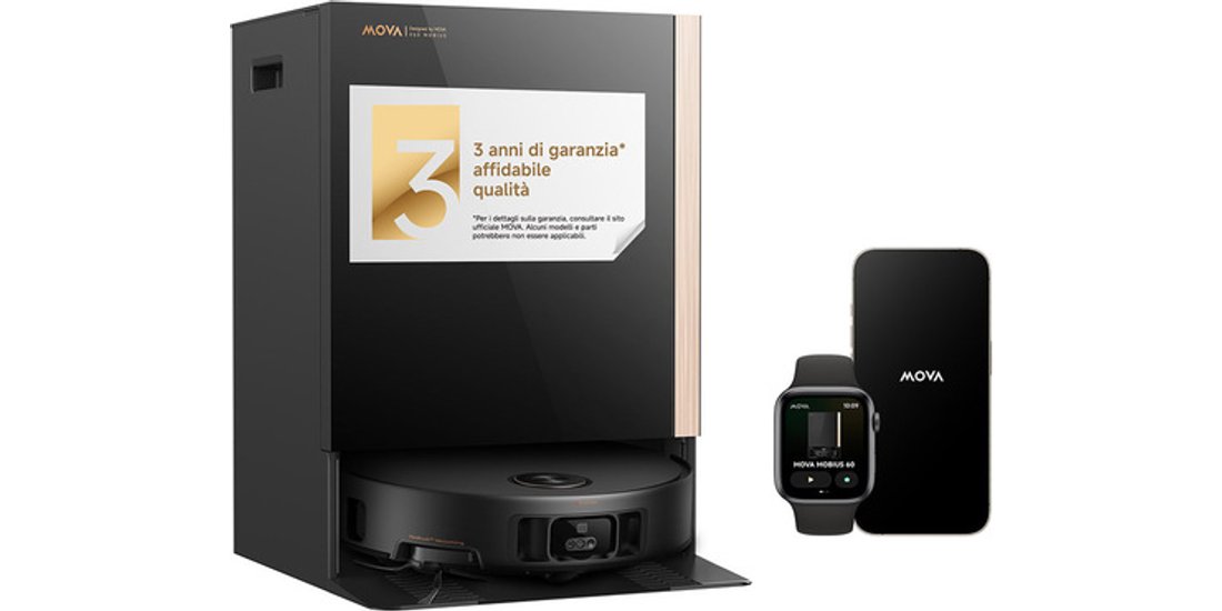 MOVA MOBIUS 60 03 L Robot asp/lava Nero Oro