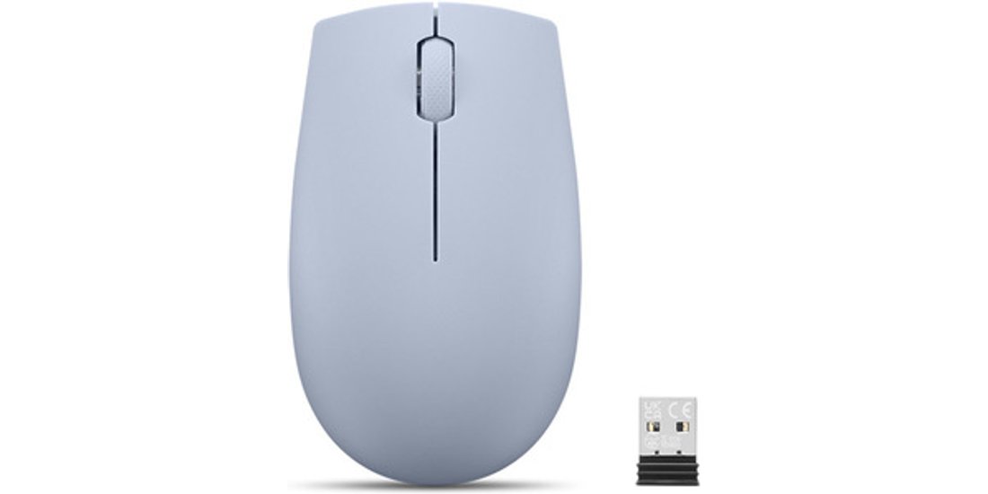 Lenovo Mouse wireless 300 compatto (Blu Ghiaccio…