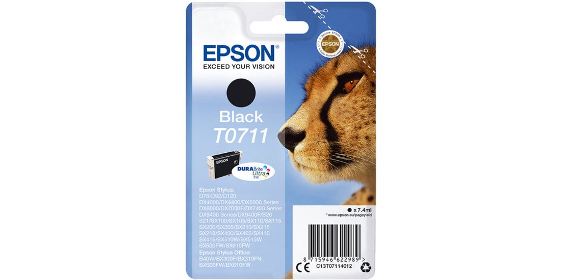Epson Singlepack Black T0711 DURABrite Ultra …