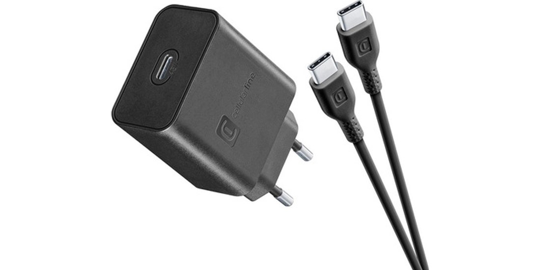 Cellularline Super Fast Charger Kit PD 45W Caricabatterie…