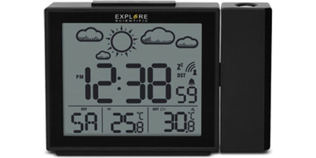 Explore Scientific RPW3009 Sveglia digitale Nero…
