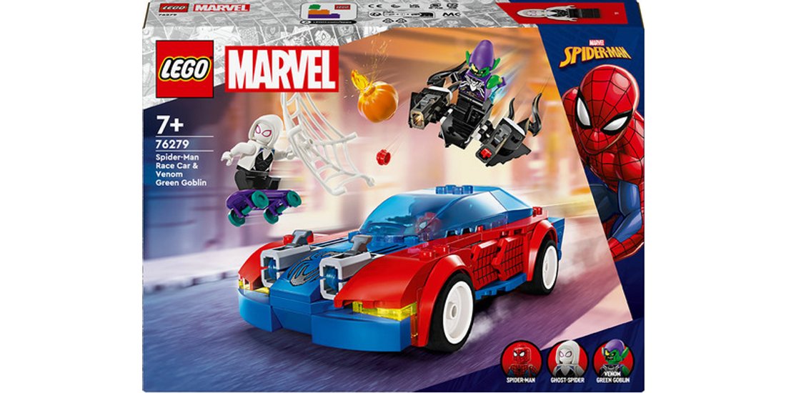 LEGO Auto da corsa di Spider-Man e Venom Goblin…
