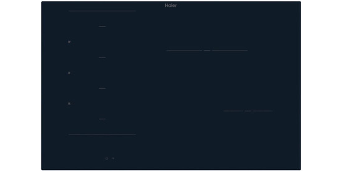 Haier HAMTB86IRCS Nero Da incasso 80 cm Piano…