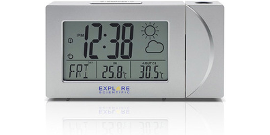 Explore Scientific RPW3008 Sveglia digitale Argento…