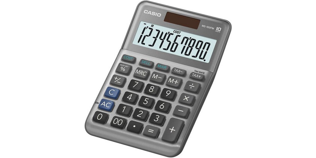 Casio MS-100FM calcolatrice da tavolo con design…