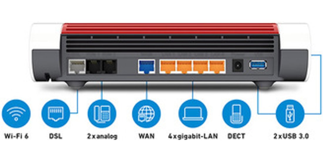 Box FRITZ! 7590 AX router wireless Gigabit Ethernet…