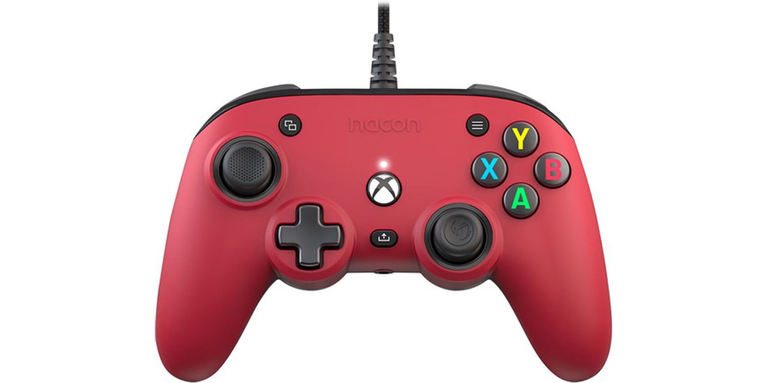 NACON Pro Compact Rosso USB Gamepad Analogico…