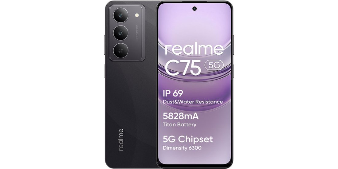 realme C75 5G 8 GB 256 GB 5828 mAh Nero