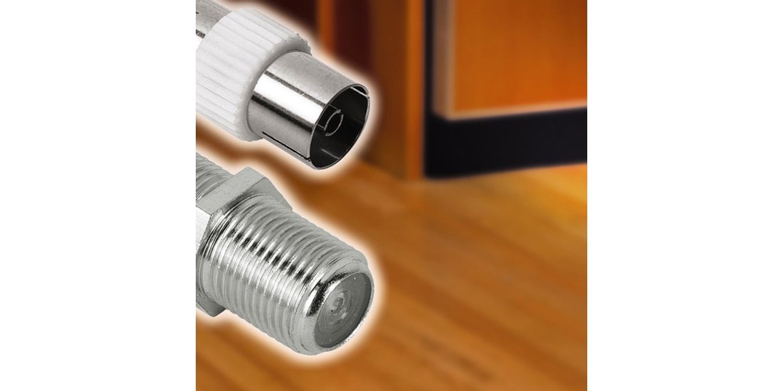 Hama Adattatore antenna F/antenna F corpo in …