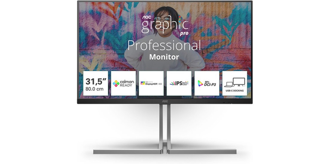 AOC U3 U32U3CV Monitor PC 80 cm (31.5”) 3840…