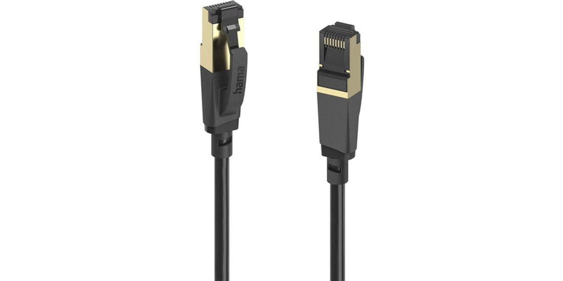 Hama 00202002 cavo di rete Nero 3 m Cat8 S/FTP…