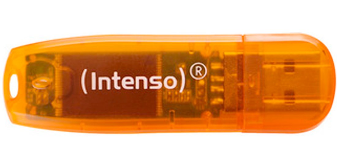 Intenso USB 2.0 Rainbow 64GB Arancio