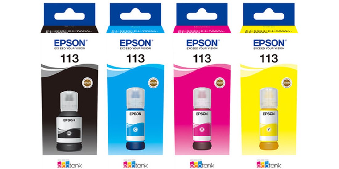 Epson 113 EcoTank Pigment Yellow ink bottle