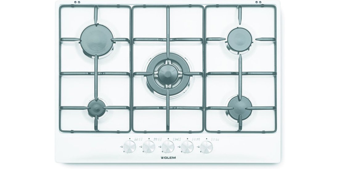 Glem Gas GT755WH piano cottura Bianco Da incasso…