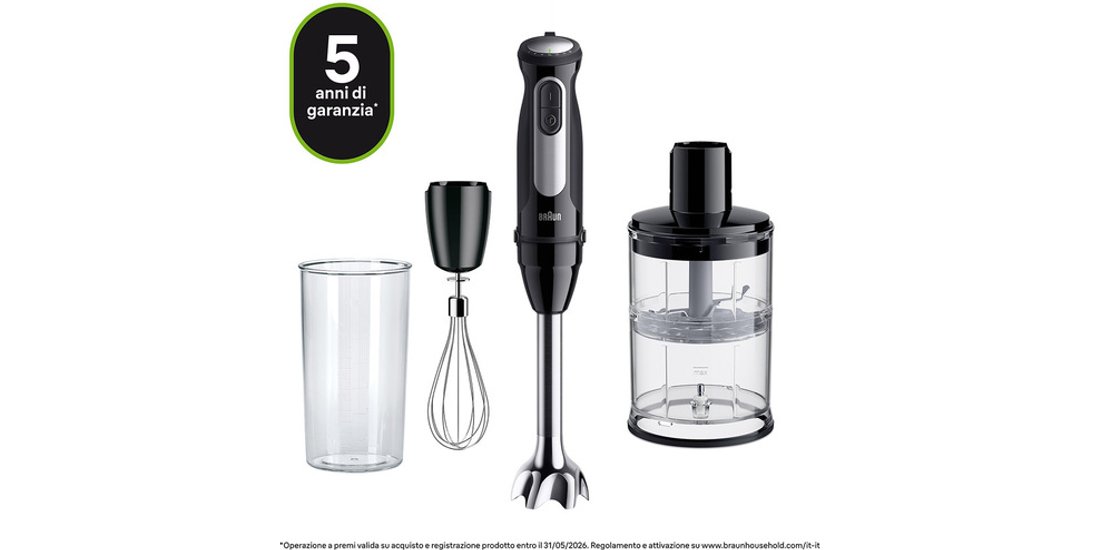 Braun MultiQuick 5 MQ55.254MBK 05 L Frullatore…