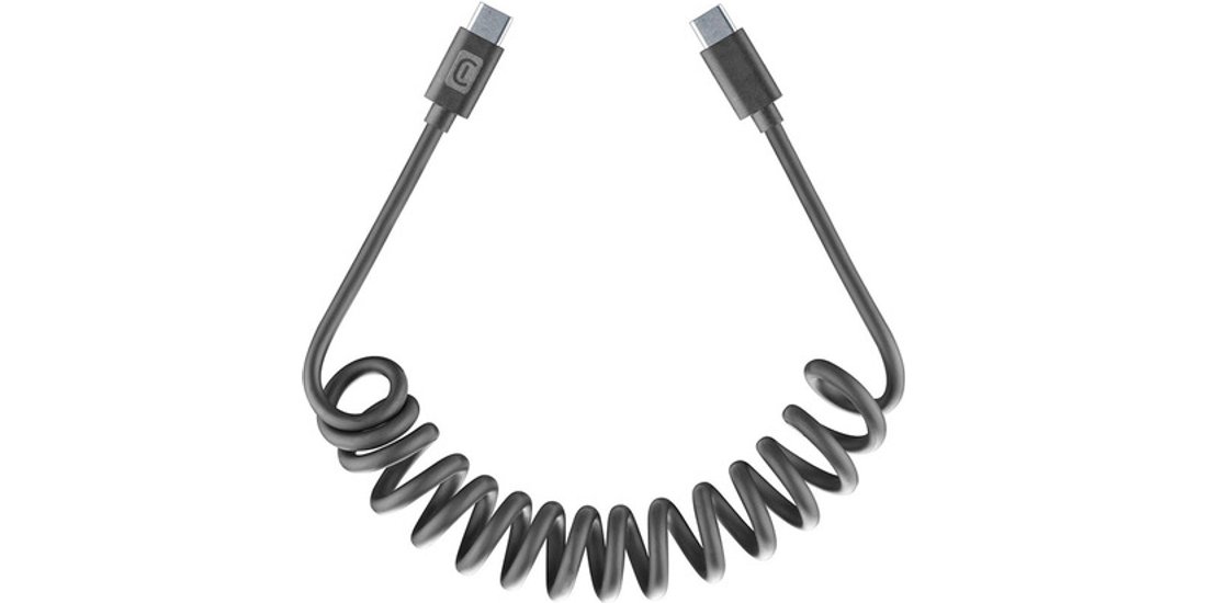 Cellularline USB-C Spiral Cable Cavo spiralato…
