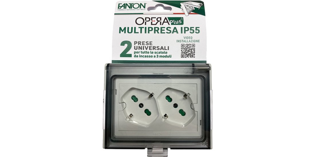 FANTON 421021PAR presa energia 2 x Type F + Type…