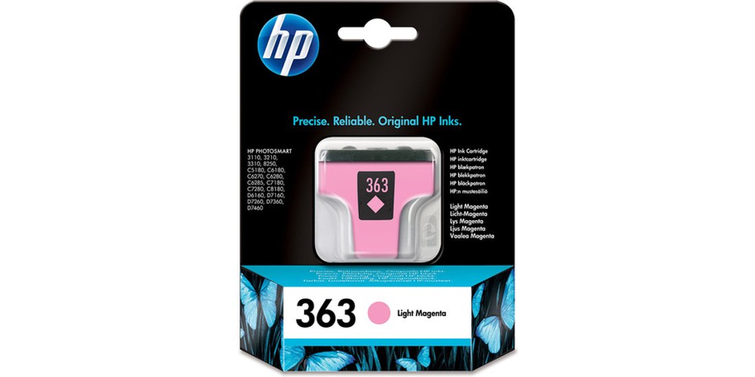 HP 363 lys magenta printerpatron med Vivera blæk…