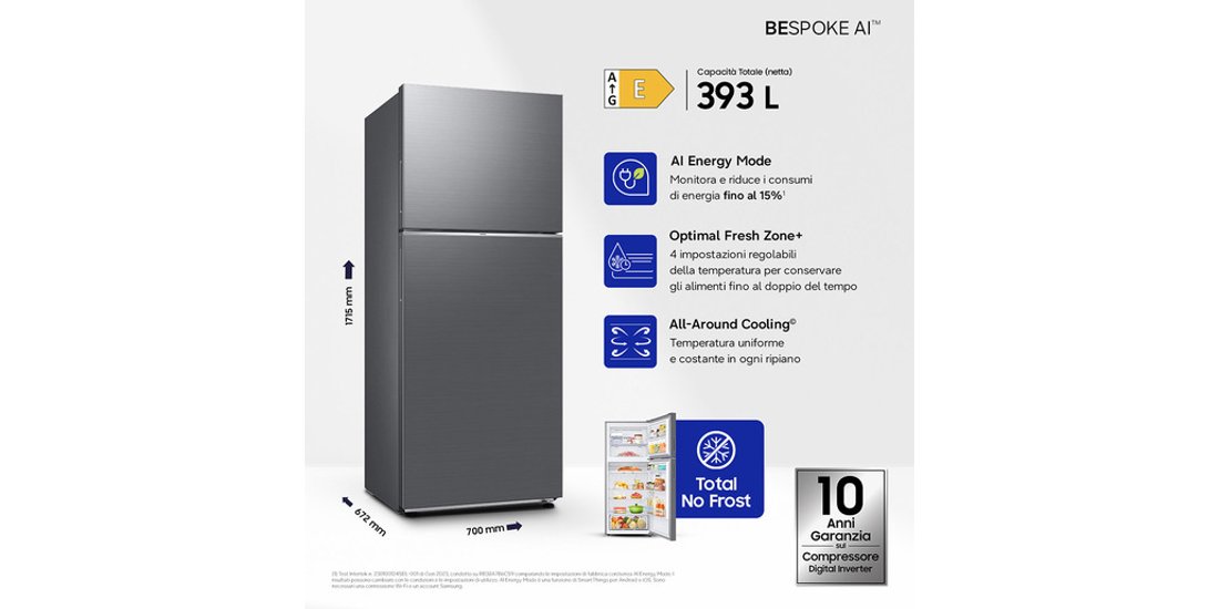 Samsung RT38CG6624S9 frigorifero Doppia Porta…