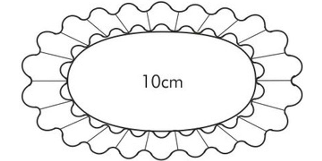 Tescoma Set 6 stampi ovali per tartellette delicia…