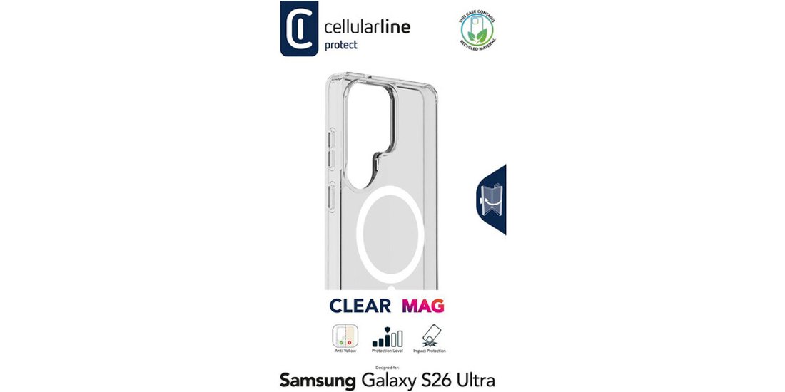 Cellularline Clear Mag – Galaxy S26 Ultra Custodia…