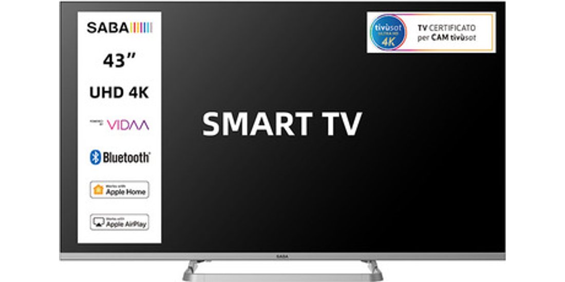 SABA SMART TV 43” ULTRA HD 4K Sistema operativo…