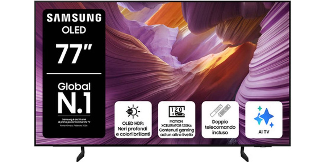 Samsung OLED AI TV 77” QE77S85FAEXZT 4K Processore…