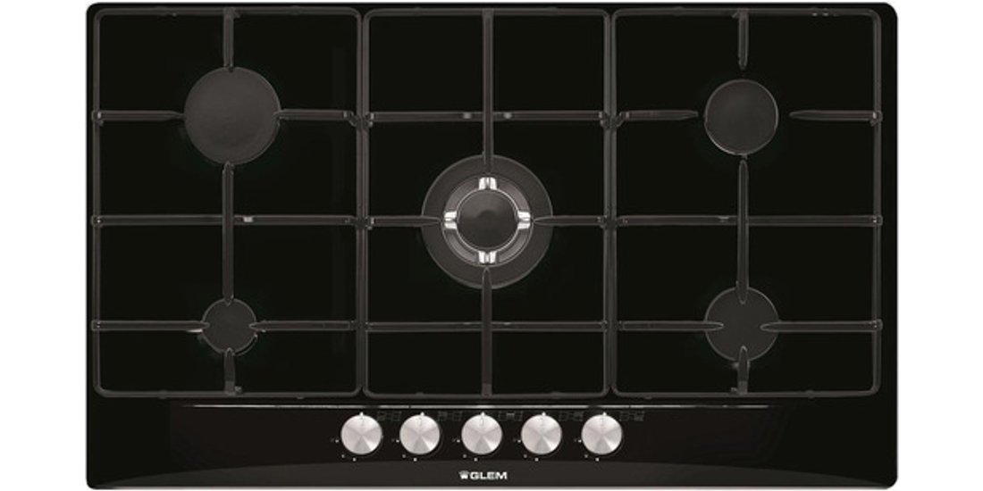 Glem Gas GT955 Nero Da incasso 90 cm 5 Fornello…