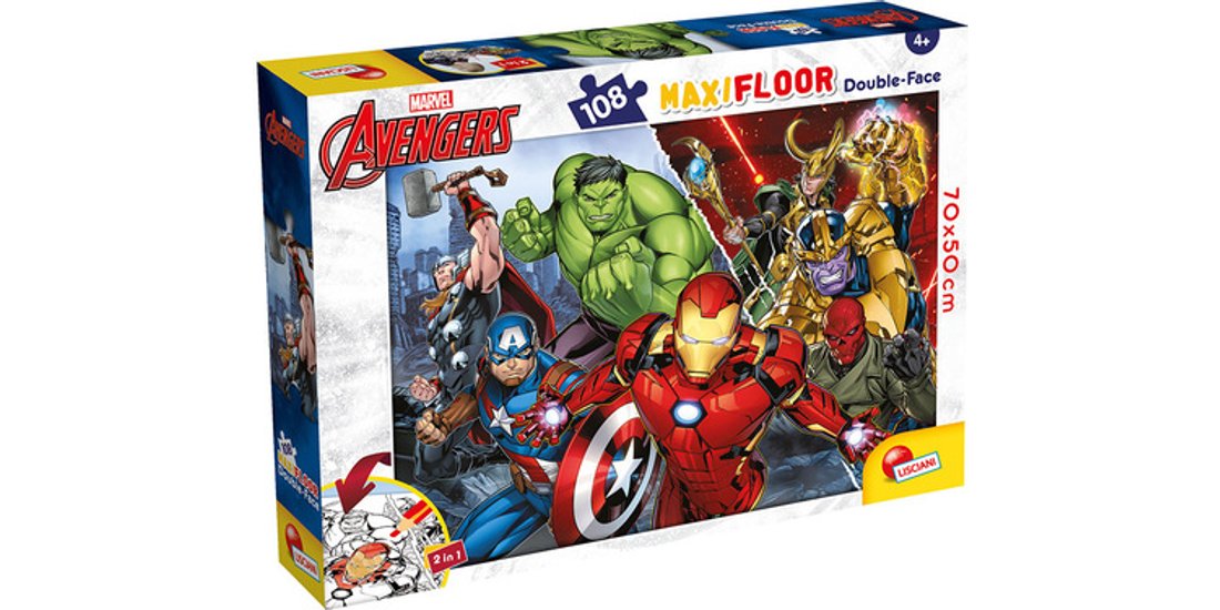 Lisciani Marvel Puzzle Df Maxi Floor 108 Avengers…