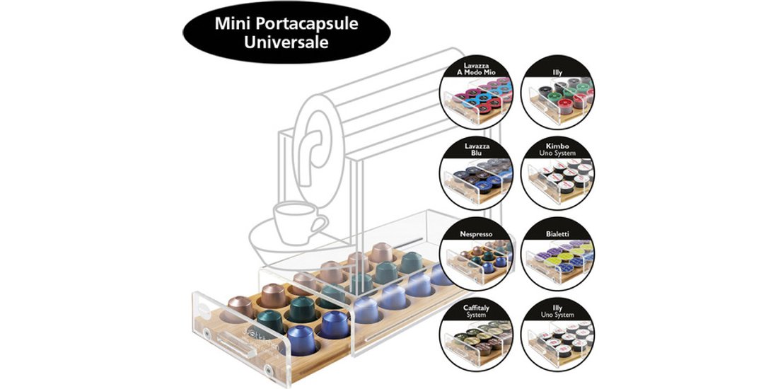 Macom Cassetto portacapsule universale SalvaSpazio…
