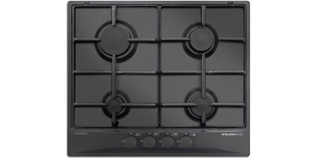 Glem Gas GT64NC piano cottura Nero Da incasso…