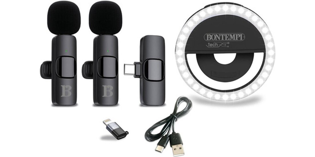 Bontempi 60 4120 microfono Nero Microfono Lavalier…