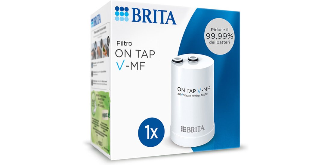Brita Filtro acqua rubinetto ON TAP V-MF (600L…