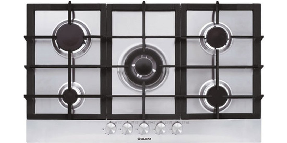 Glem Gas GT955HIX piano cottura Acciaio inossidabile…