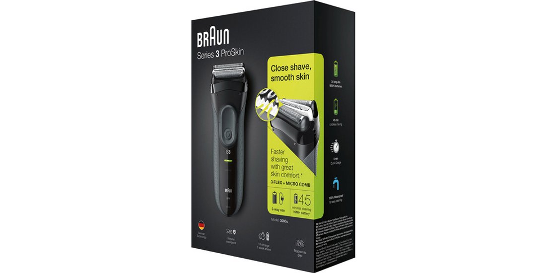 Braun Series 3 3000s rasoio elettrico Nero