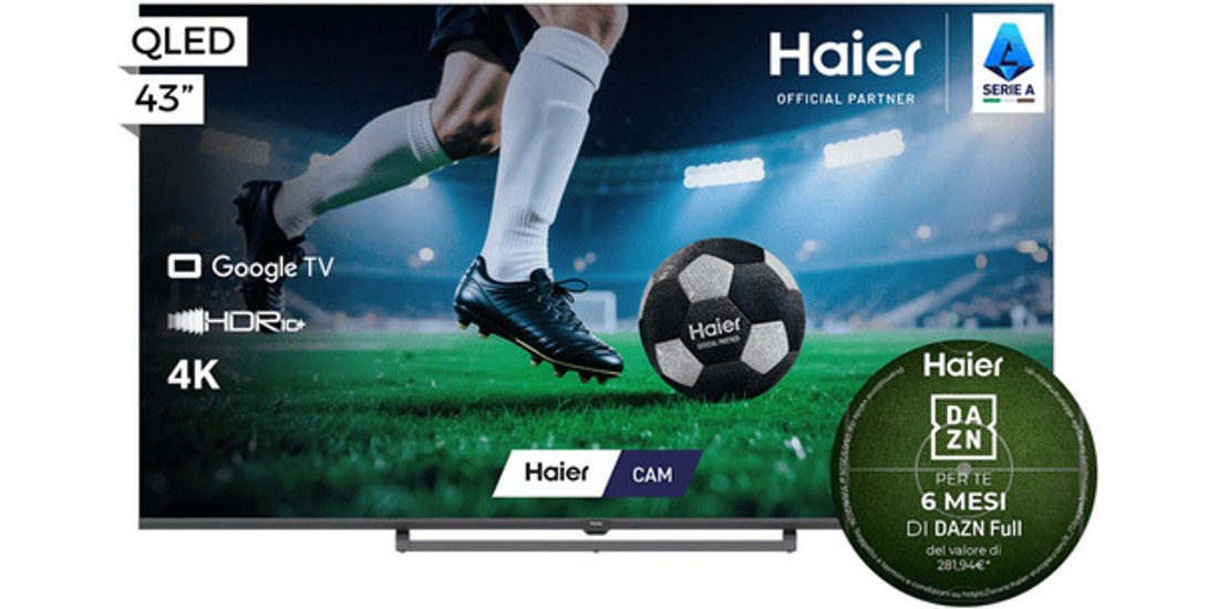 Haier H43S80GUX 1092 cm (43”) 4K Ultra HD Smart…