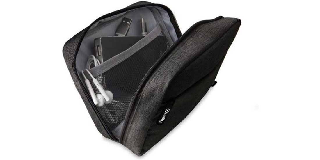 Celly Travelbag Borsetta da viaggio Nero Tessuto…