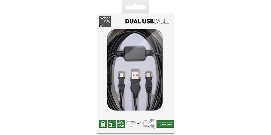 Bigben Interactive Dual USB Cable Cavo