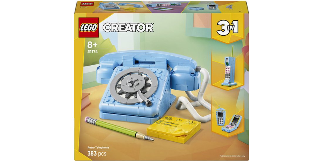 LEGO Creator 3in1 31174 Telefono Retrò con Disco…
