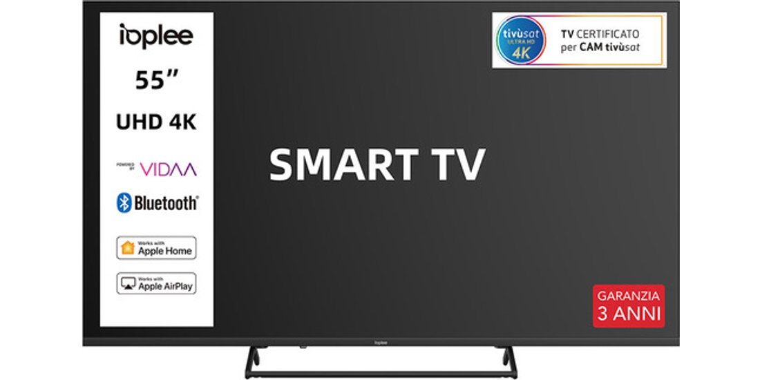 IOPLEE IOP55KVDA SMART TV 55” UHD 4K Sistema…