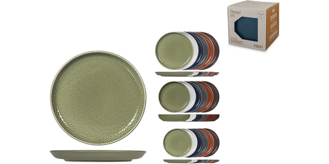 H&H 1544500 servizio da tavola 18 pz Porcellane…