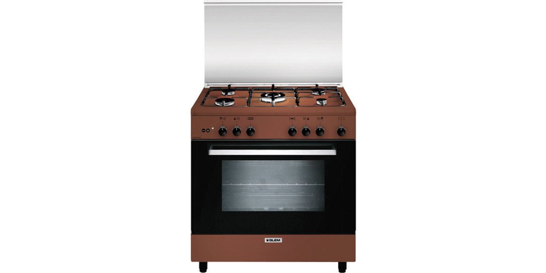 Glem Gas A855GC cucina Elettrico/Gas Marrone