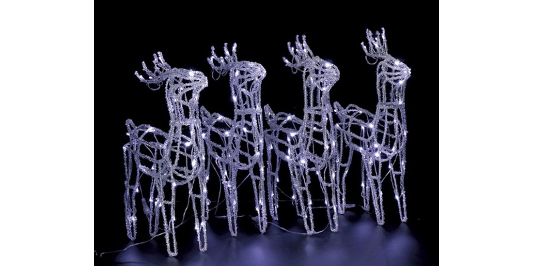 Regalo Set 4 figure luminose mod. renna 160 LED…