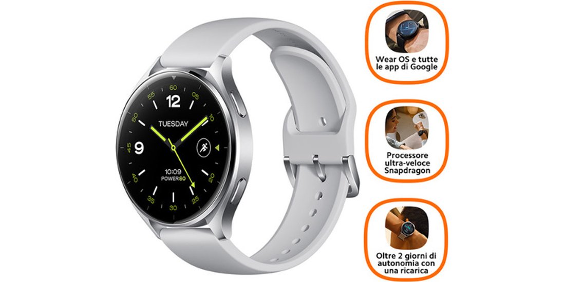 Xiaomi Watch 2 363 cm (1.43”) AMOLED 46 mm Digitale…