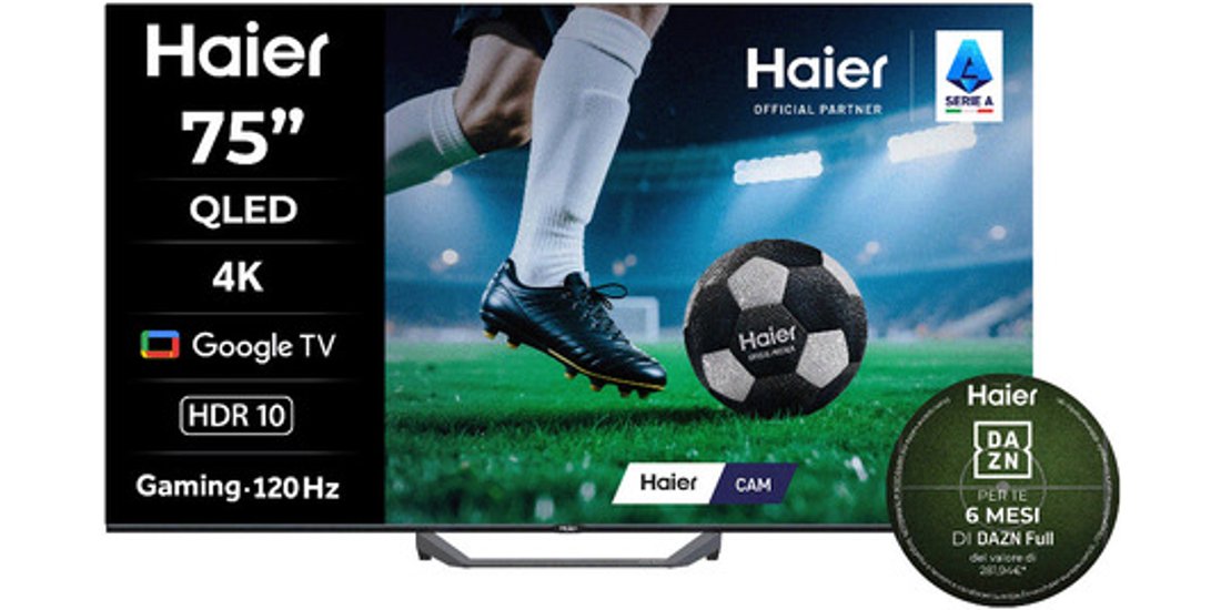 Haier H75S80FUX QLED 1905 cm (75”) 4K Ultra …