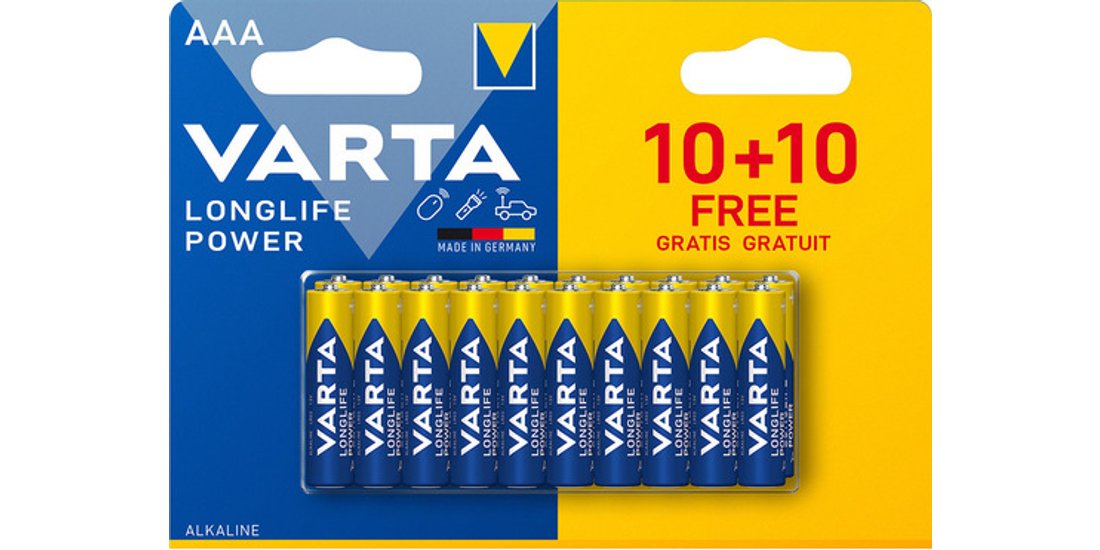 Varta Longlife Power Batteria Alcalina AAA Micro…