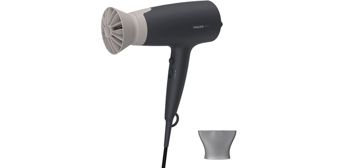 Philips 3000 series Asciugacapelli nero con accessorio…