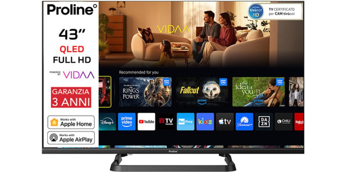 Proline PRO43QM10VDA SMART TV QLED 43” FULL …