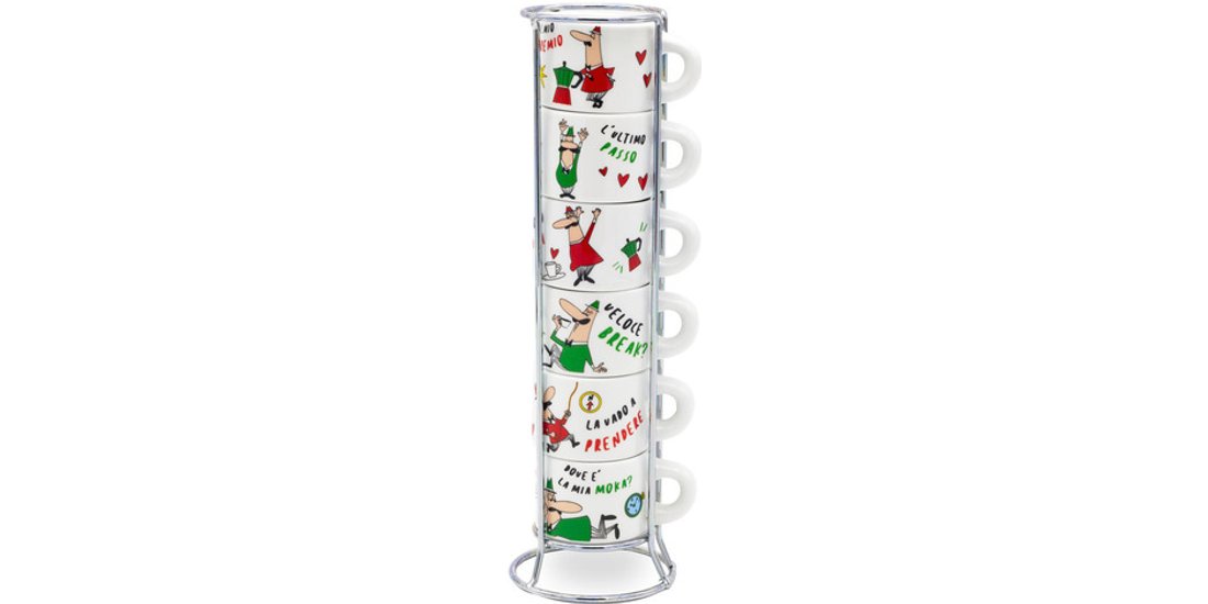 Bialetti L’Omino Italiano tazza Multicolore Espresso…