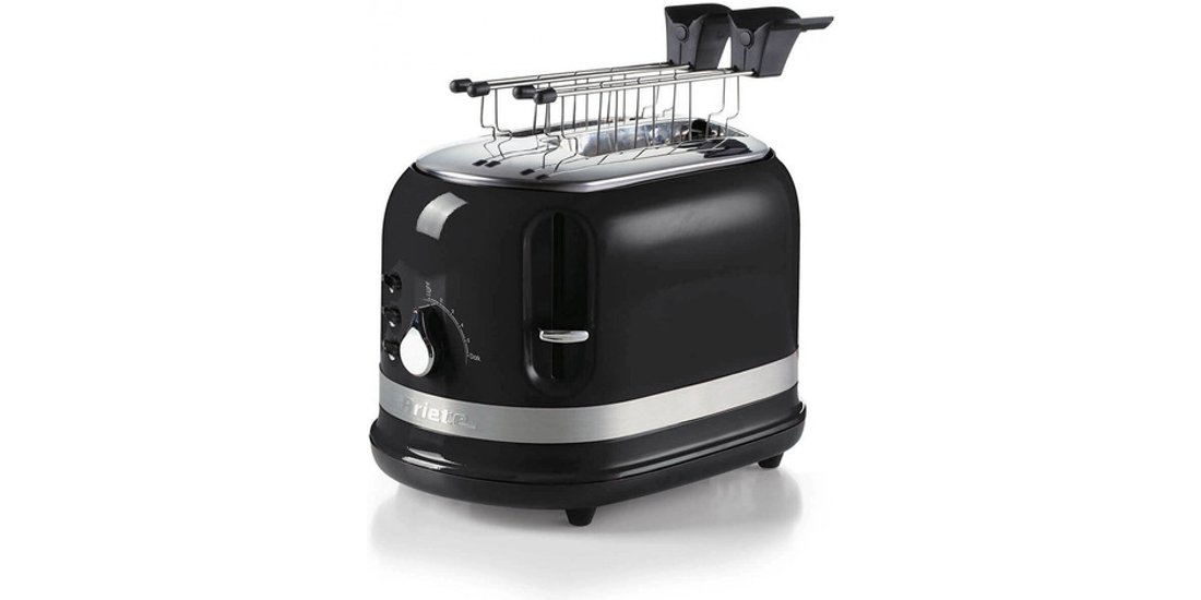 Ariete 149 Tostapane Moderna nero con pinze per…